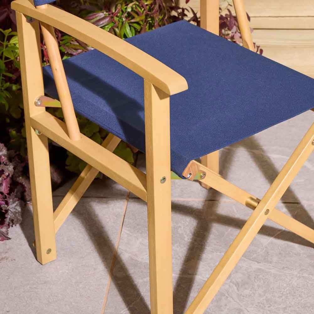 Cultivate Polyester Folding Chair in Midnight Blue