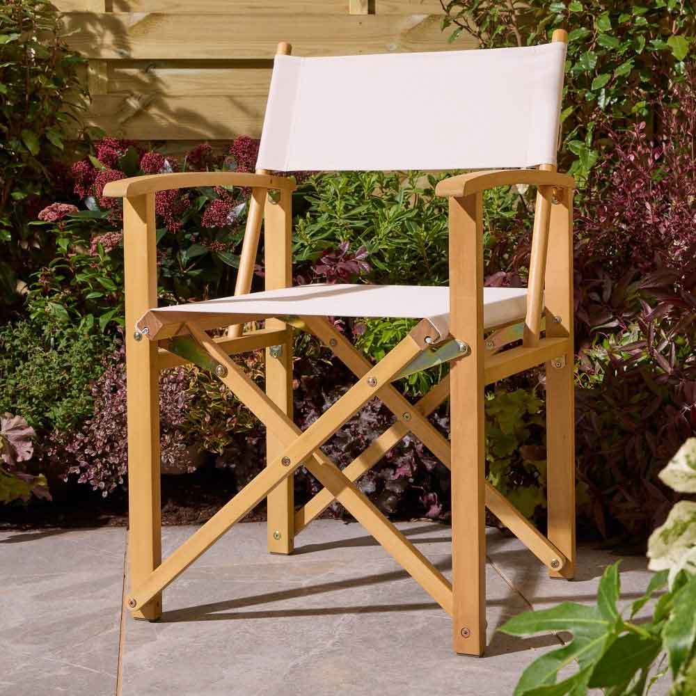 Cultivate Polyester Folding Chair in Natural