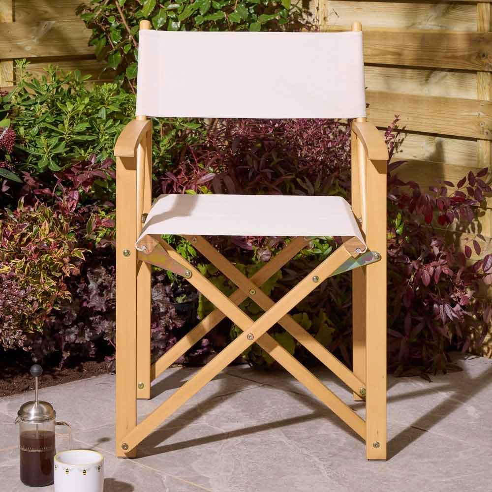 Cultivate Polyester Folding Chair in Natural