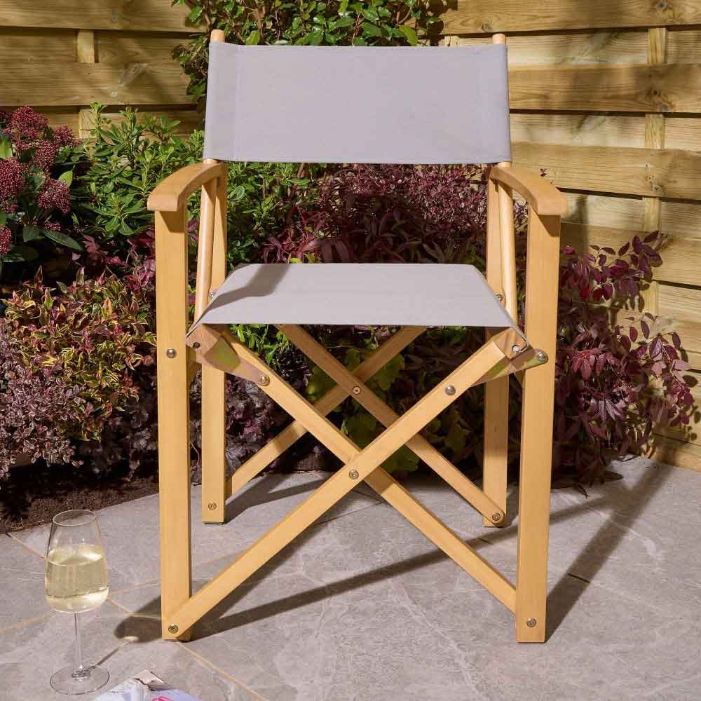 Cultivate Polyester Folding Chair in Slate Grey