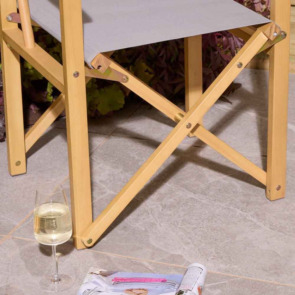 Cultivate Polyester Folding Chair in Slate Grey