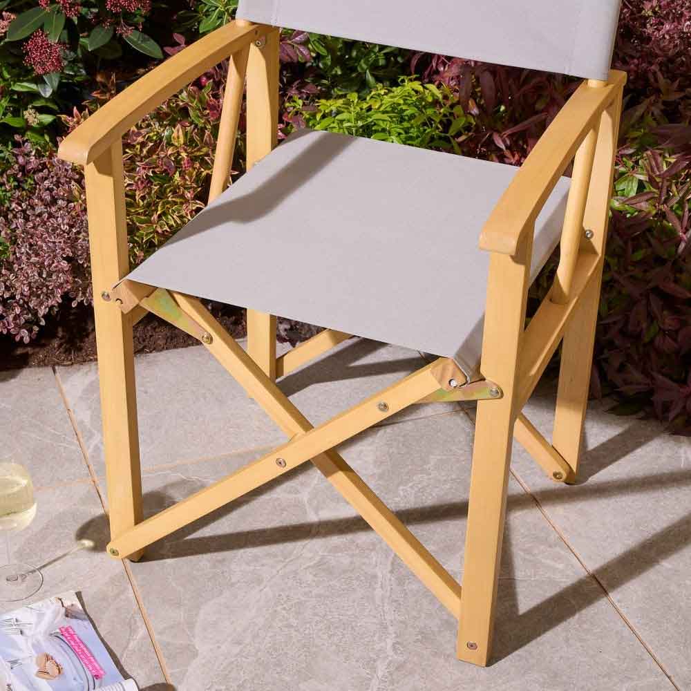 Cultivate Polyester Folding Chair in Slate Grey