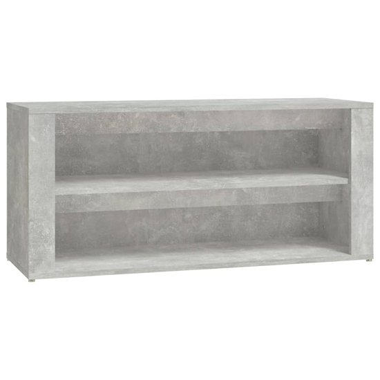Culver Wide Wooden Shoe Storage Rack In Concrete Effect