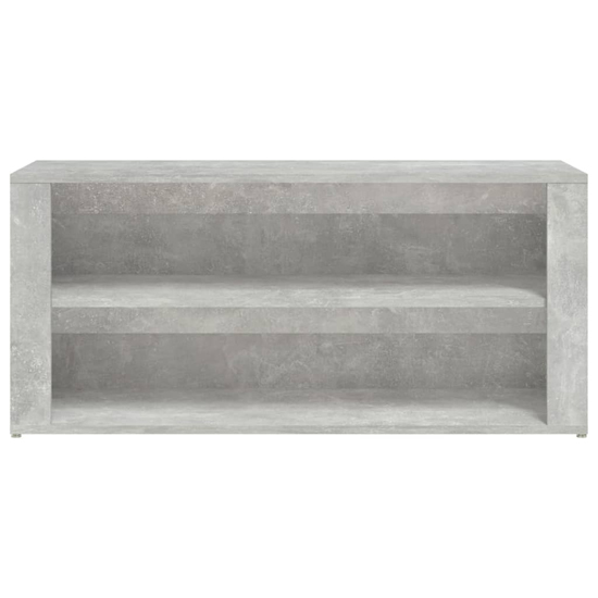 Culver Wide Wooden Shoe Storage Rack In Concrete Effect