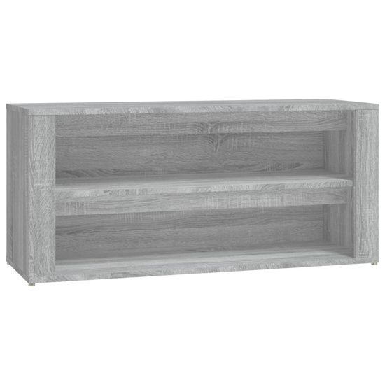 Culver Wide Wooden Shoe Storage Rack In Grey Sonoma Oak