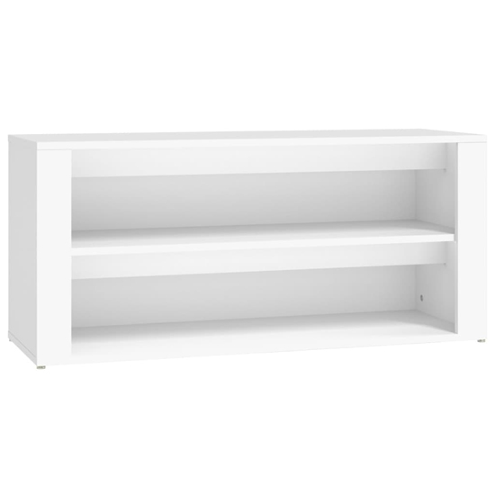 Culver Wide Wooden Shoe Storage Rack In White