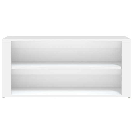 Culver Wide Wooden Shoe Storage Rack In White