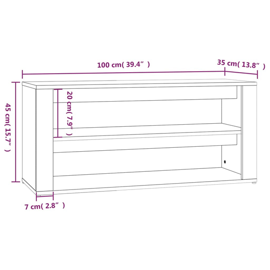 Culver Wide Wooden Shoe Storage Rack In White