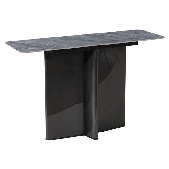 Read more about Cuneo sintered stone console table in grey