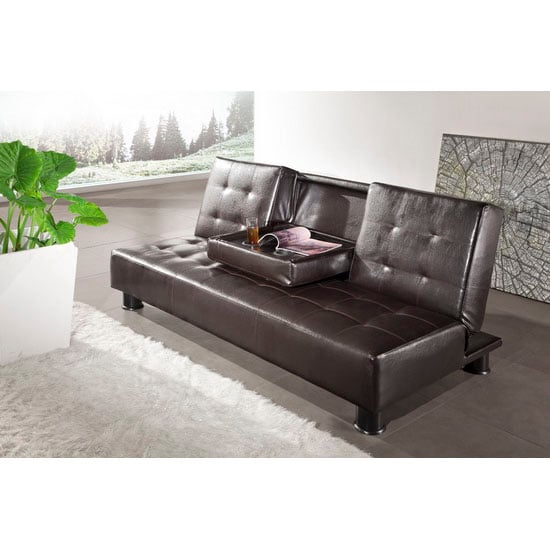 cup holder sofabed brown detroitBrn - Leather Furniture, Care and Upkeep