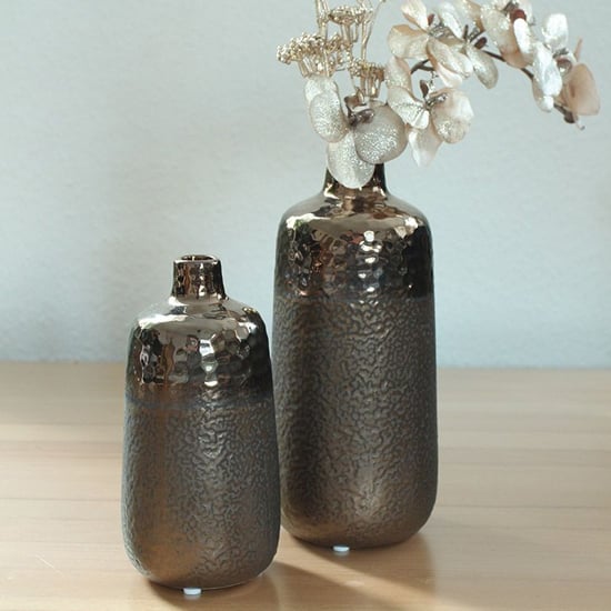 Cuprano Ceramic Small Decorative Vase In Copper_2