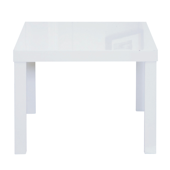 Puro End Table In White High Gloss FiF