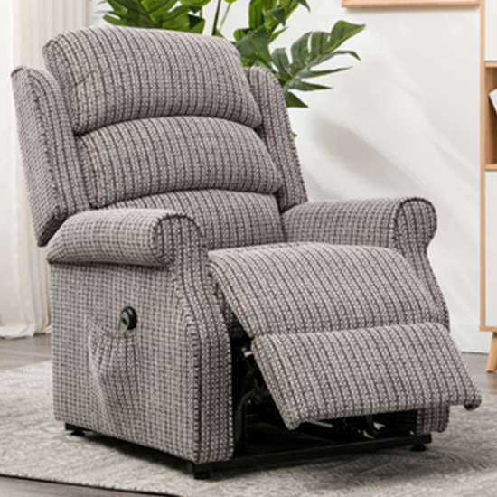 Read more about Curtis fabric electric dual motor lift and tilt armchair in latte