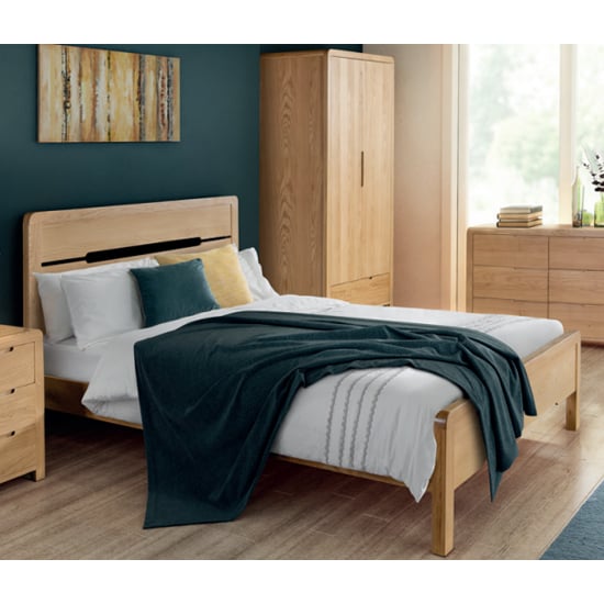 Photo of Camber wooden double bed in oak