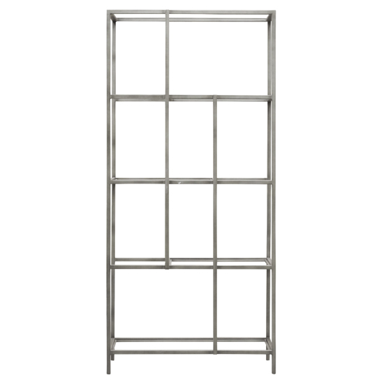 Read more about Custer clear glass display unit with silver metal frame
