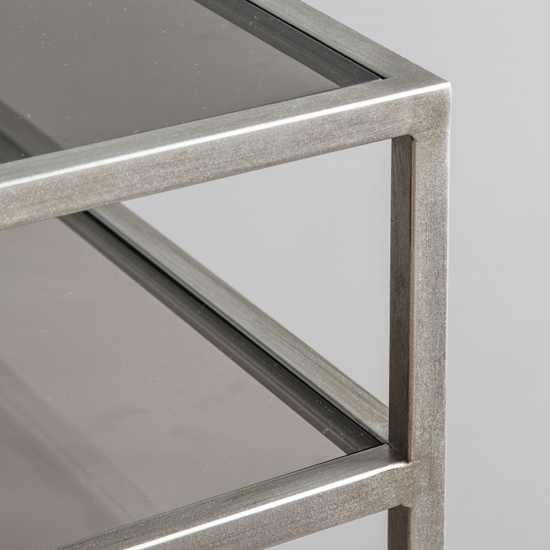 Custer Clear Glass Laptop Desk With Silver Metal Frame_4