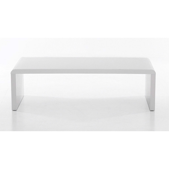 Read more about Carolie high gloss coffee table rectangular in white