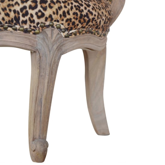 Cuzco Fabric Accent Chair In Leopard Printed And Sunbleach ...
