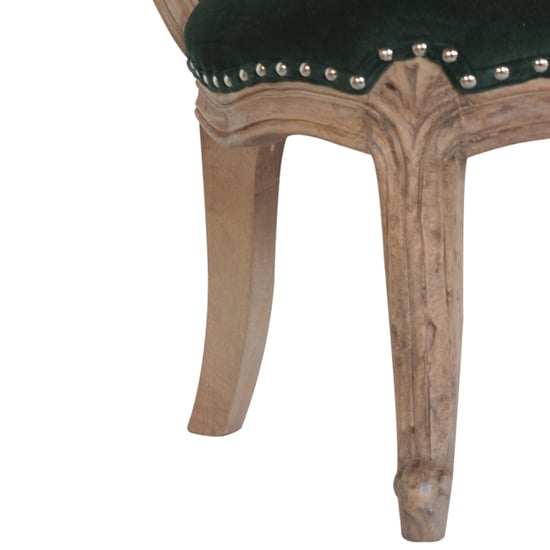 Cuzco Velvet Accent Chair In Emerald Green And Sunbleach_2