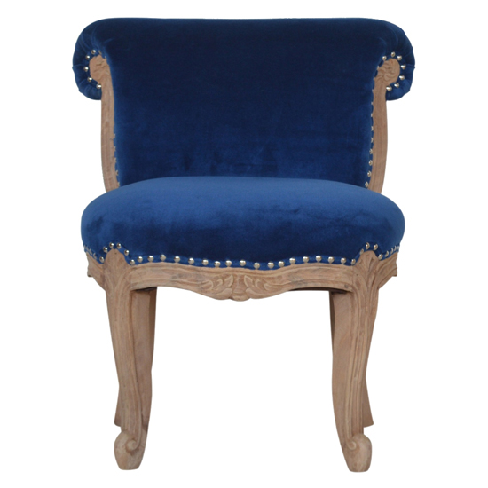 Cuzco Velvet Accent Chair In Royal Blue And Sunbleach_1