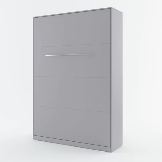 Product photograph of Cyan Wooden Double Bed Wall Vertical In Matt Grey from Furniture in Fashion