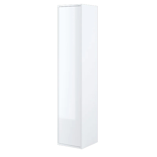 Read more about Cyan high gloss wardrobe with 1 door in white