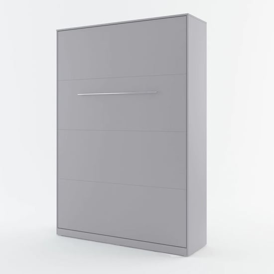 Read more about Cyan wooden single bed wall vertical in matt grey