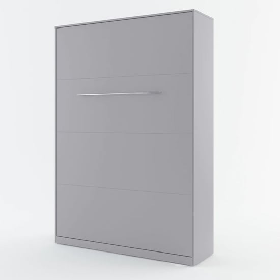Product photograph of Cyan Wooden Small Double Bed Wall Vertical In Matt Grey from Furniture in Fashion