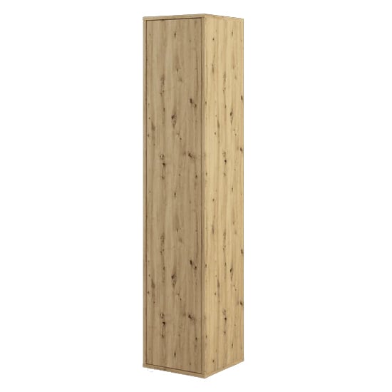 Cyan Wooden Wardrobe With 1 Door In Artisan Oak