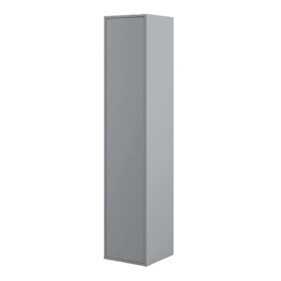 Read more about Cyan wooden wardrobe with 1 door in grey