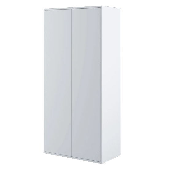 Read more about Cyan wooden wardrobe with 2 doors in white