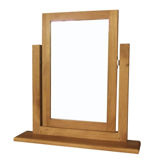 Read more about Cyprian dressing table mirror in chunky pine frame