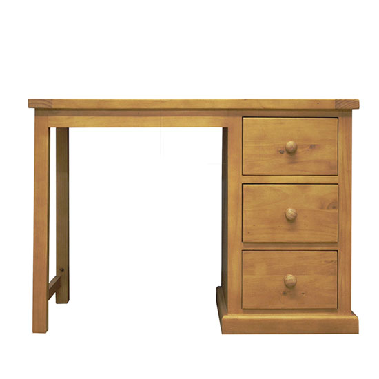 Product photograph of Cyprian Wooden Dressing Table In Chunky Pine from Furniture in Fashion