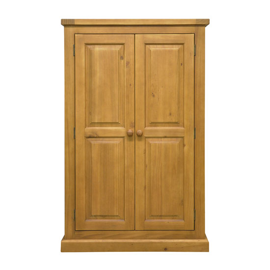 Read more about Cyprian wooden kids room wardrobe in chunky pine with 2 doors