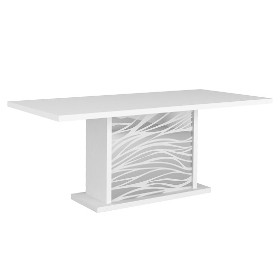 Dabria Extending Dining Table In White Gloss Lacquered_2