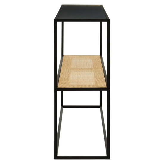 Daire Metal Console Table Rectangular In Black