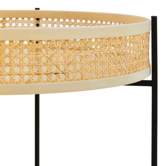 Daire Wooden Coffee Table With Cross Legs In Black