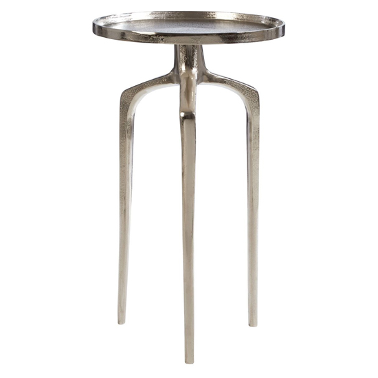 Photo of Dairen aluminium side table in rough nickel