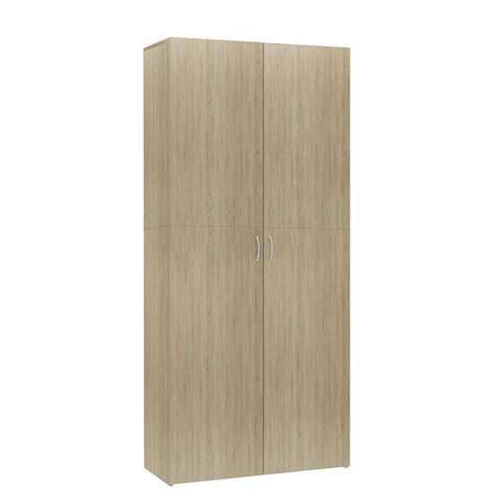Daithi Wooden Shoe Storage Cabinet In Sonoma Oak