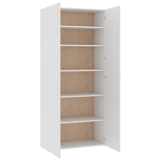 Daithi Wooden Shoe Storage Cabinet In White