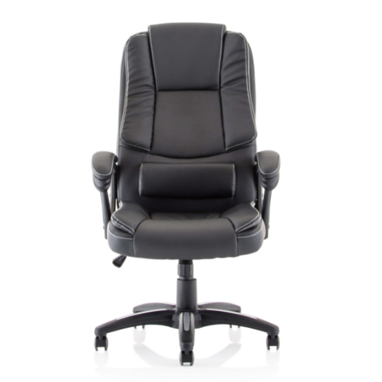 Dakota PU Leather High Back Home And Office Chair In Black