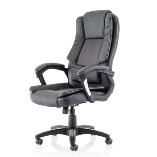 Dakota PU Leather High Back Home And Office Chair In Black_3