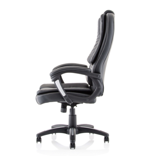 Dakota PU Leather High Back Home And Office Chair In Black