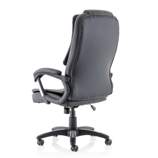 Dakota PU Leather High Back Home And Office Chair In Black