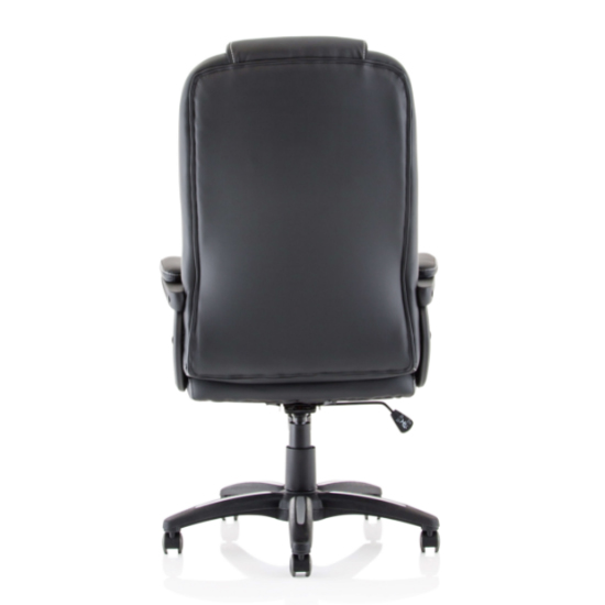 Dakota PU Leather High Back Home And Office Chair In Black