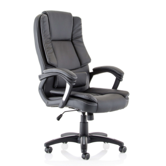 Read more about Dakota pu leather high back home and office chair in black