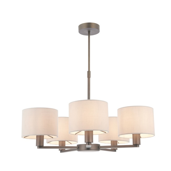 Daley Wall Hung 5 Pendant Light In Antique Bronze