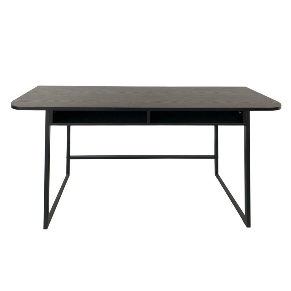 Dalhart Wooden Rectangular Console Table In Black