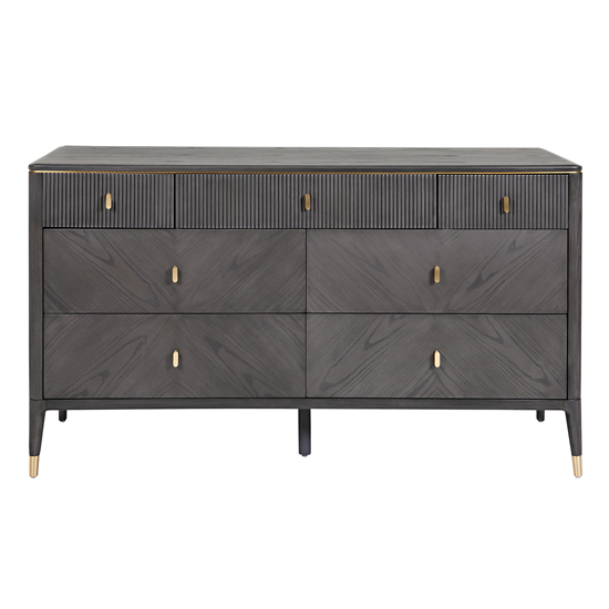 Dalius Wooden Sideboard With 7 Drawers In Ebony_2