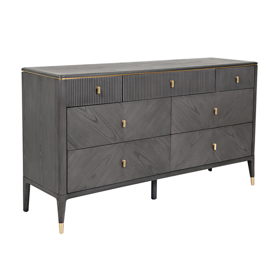 Dalius Wooden Sideboard With 7 Drawers In Ebony_1